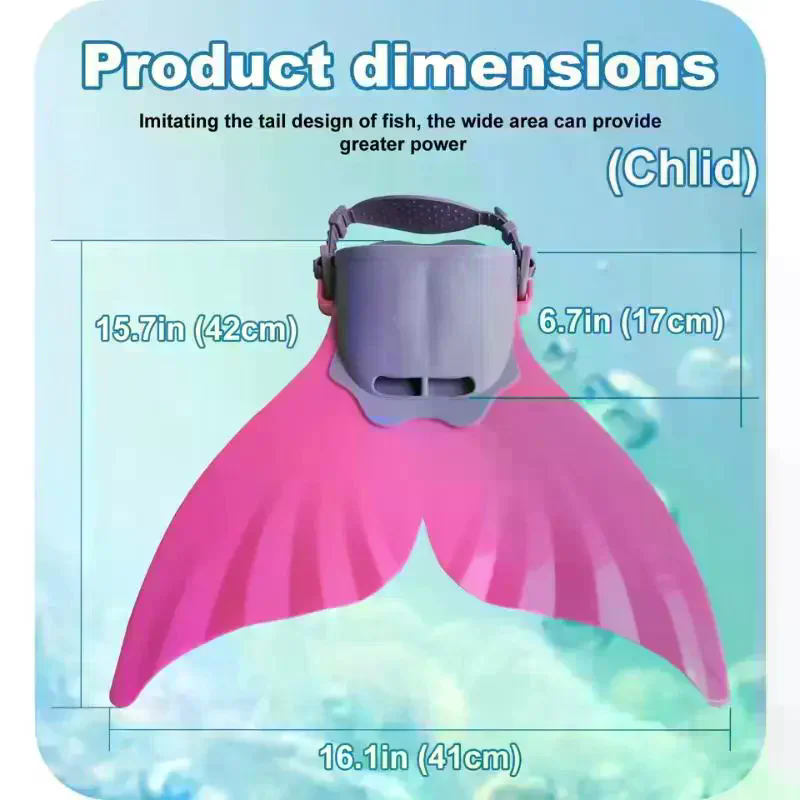 Swim Fins - Силиконовые ласты «Русалка» для плавания и