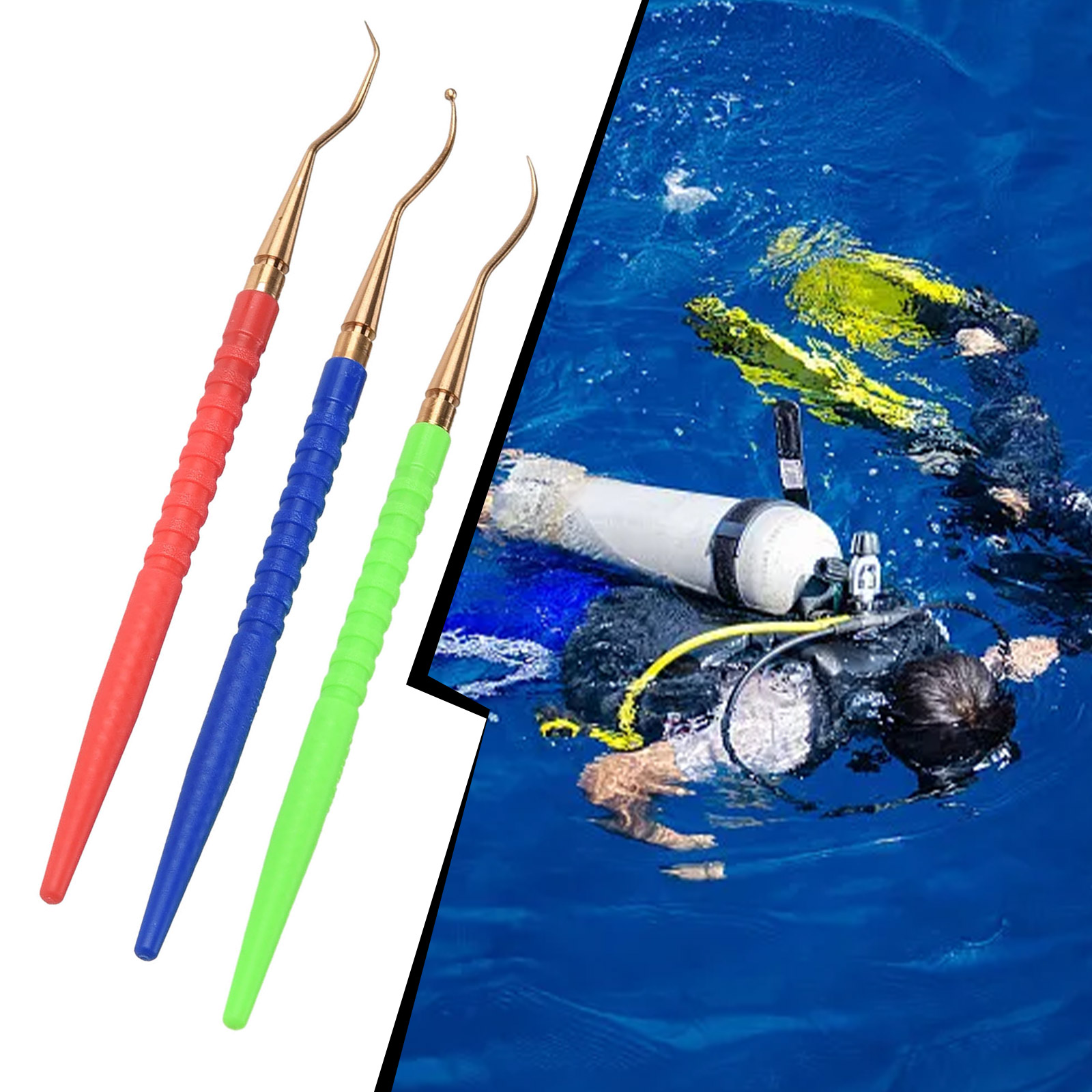 Snorkel Set - Набор из 3 латунных крючков для