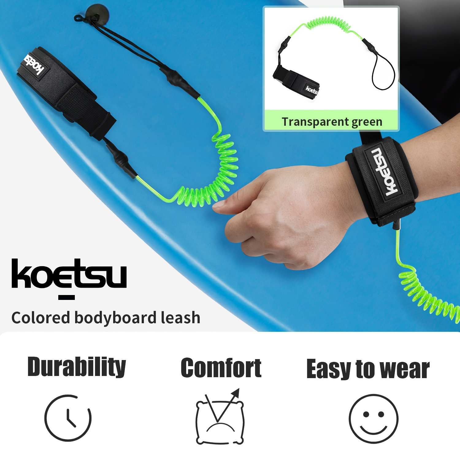 Ремешок для бодиборда KOETSU,  – обзор и цена Surfboard Leash