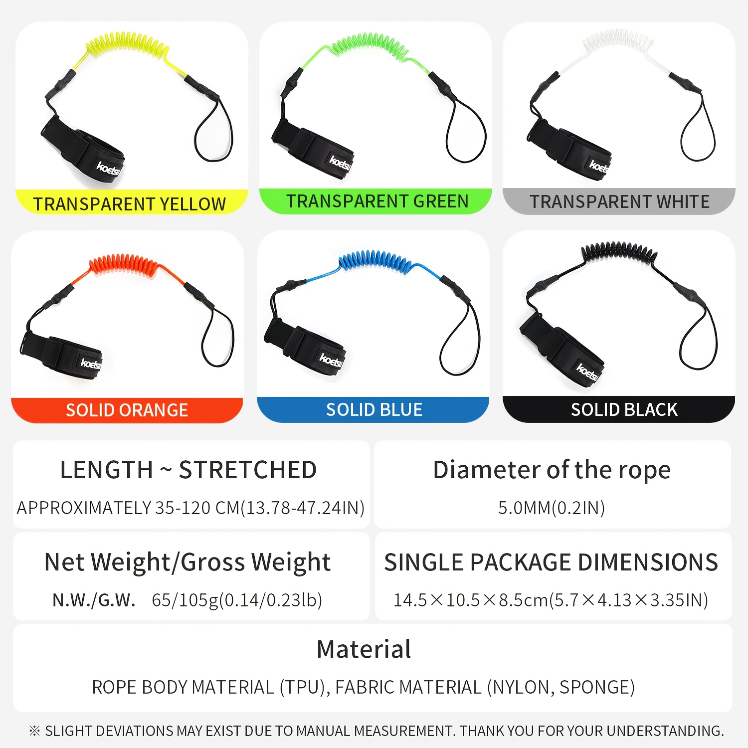Ремешок для бодиборда KOETSU,  – обзор и цена Surfboard Leash