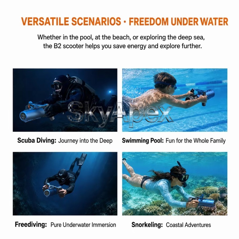 Ручной подводный двигатель, во – обзор и цена Snorkeling Gear