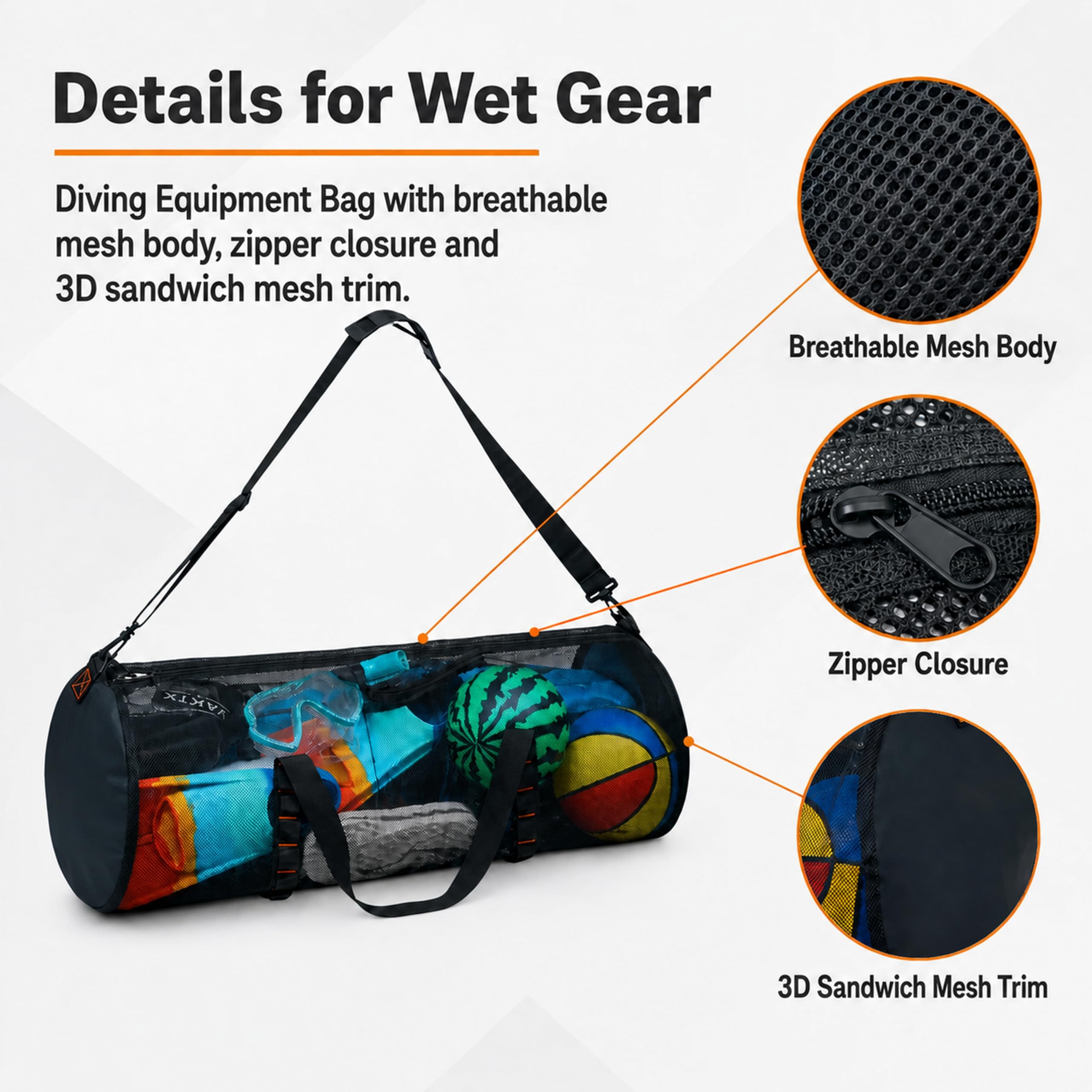 Сетчатая сумка для дайвинга об – обзор и цена Snorkeling Gear