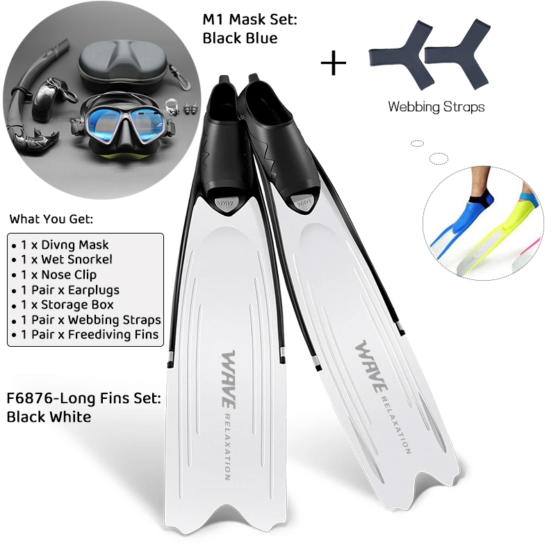 Профессиональные длинные ласты – обзор и цена Snorkel Set